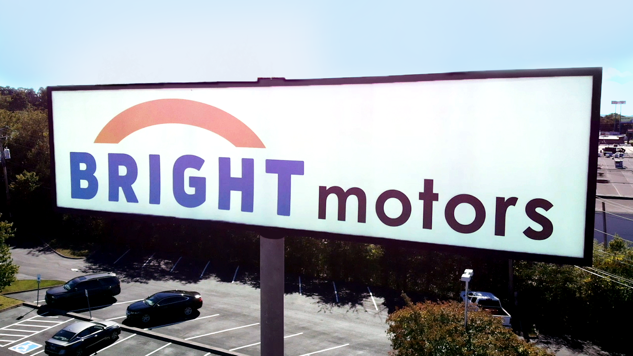 Bright Motors Sign Edited AI clear sky